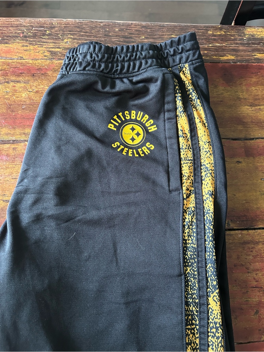 NFL Pittsburgh Steelers Black and Gold Sweatpants